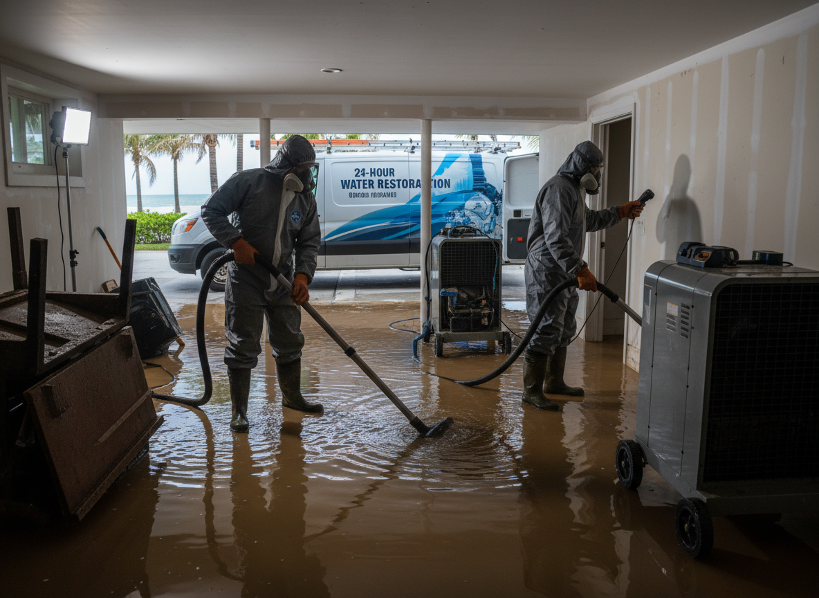 Water Damage Restoration Surfside in River Beach, CA 90743