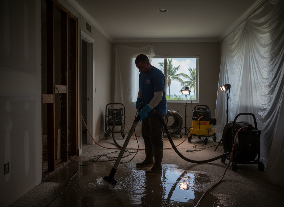water damage restoration near me in Surfside